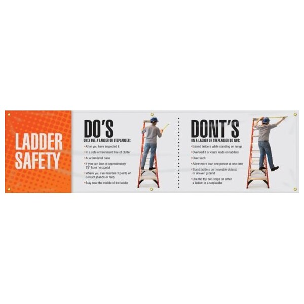 Accuform 5S MOTIVATIONAL BANNER LADDER SAFETY MBR303 MBR303 - main